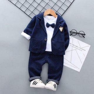 【並行輸入】フォーマルスーツ 男の子 ３点セット bbyz2022(ドレス/フォーマル)