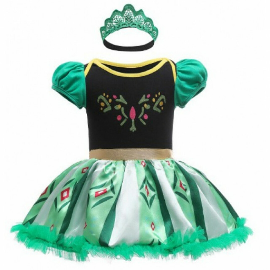 《８０》新品  ディズニー ロンパース アナ 大人気 ワンピース ベビー キッズ/ベビー/マタニティのベビー服(~85cm)(ロンパース)の商品写真