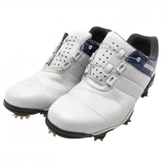 フットジョイ(FootJoy)のフットジョイ ゴルフシューズ 白×ブルー 53368J DRYJOYS BOA ダイヤル式  メンズ 26.5 ゴルフウェア FootJoy(シューズ)
