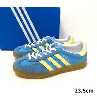 アディダスオリジナルス(adidas Originals)の新品 23.5cm adidas GAZELLE INDOOR ガゼル ブルー(スニーカー)