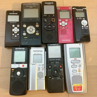 【ジャンク】ボイスレコーダー 9台 まとめ売り OLYMPUS 動作未確認(ポータブルプレーヤー)