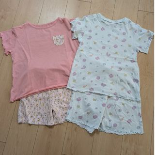 女の子140cm　半袖パジャマ　ルームウェア　2着セット