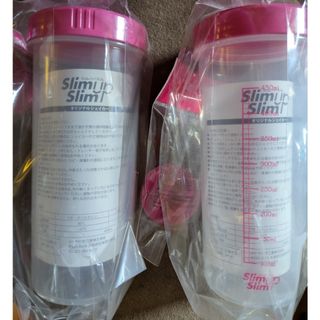 スリムアップスリム(SLIM UP SLIM)のスリムアップスリム プロテイン　シェーカー　２個セット【未使用品】おまけ付き(プロテイン)