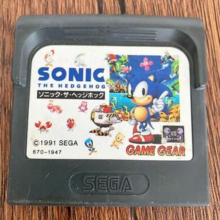 起動確認済み　Sonic the Hedgehog ゲームギア用ソフト(携帯用ゲームソフト)