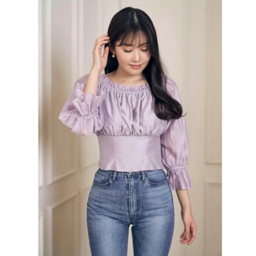 Her lip to(ハーリップトゥ)のFairytale Airy Blouse　オフショル　ハーリップトゥ　ブラウス レディースのトップス(シャツ/ブラウス(長袖/七分))の商品写真