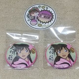 名探偵コナン　大阪城本陣　ちょいでか缶バッジ　コースター ノベルティ