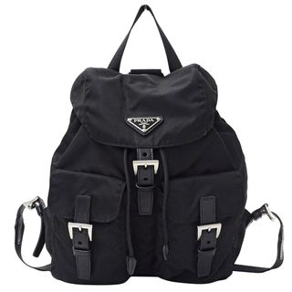 プラダ(PRADA)のプラダ PRADA バッグ レディース ブランド リュック バックパック ナイロン ブラック BZ6677 黒 ロゴ ミニリュック 小さめ おしゃれ 【中古】(リュック/バックパック)