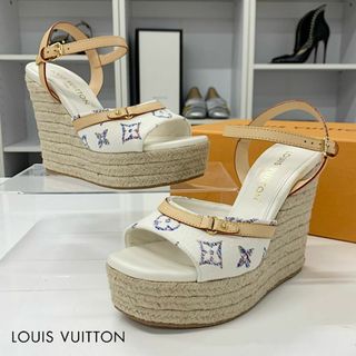 ルイヴィトン(LOUIS VUITTON)のM11018 ヴィトン ヘリオスライン ファブリック モノグラム サンダル(サンダル)