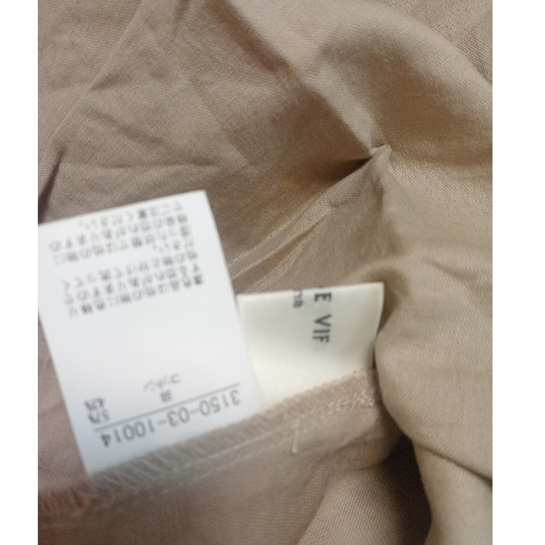 Rouge vif la cle(ルージュヴィフラクレ)のRouge vif la cle麻混変形シャツ　新品　2025SS レディースのトップス(シャツ/ブラウス(半袖/袖なし))の商品写真