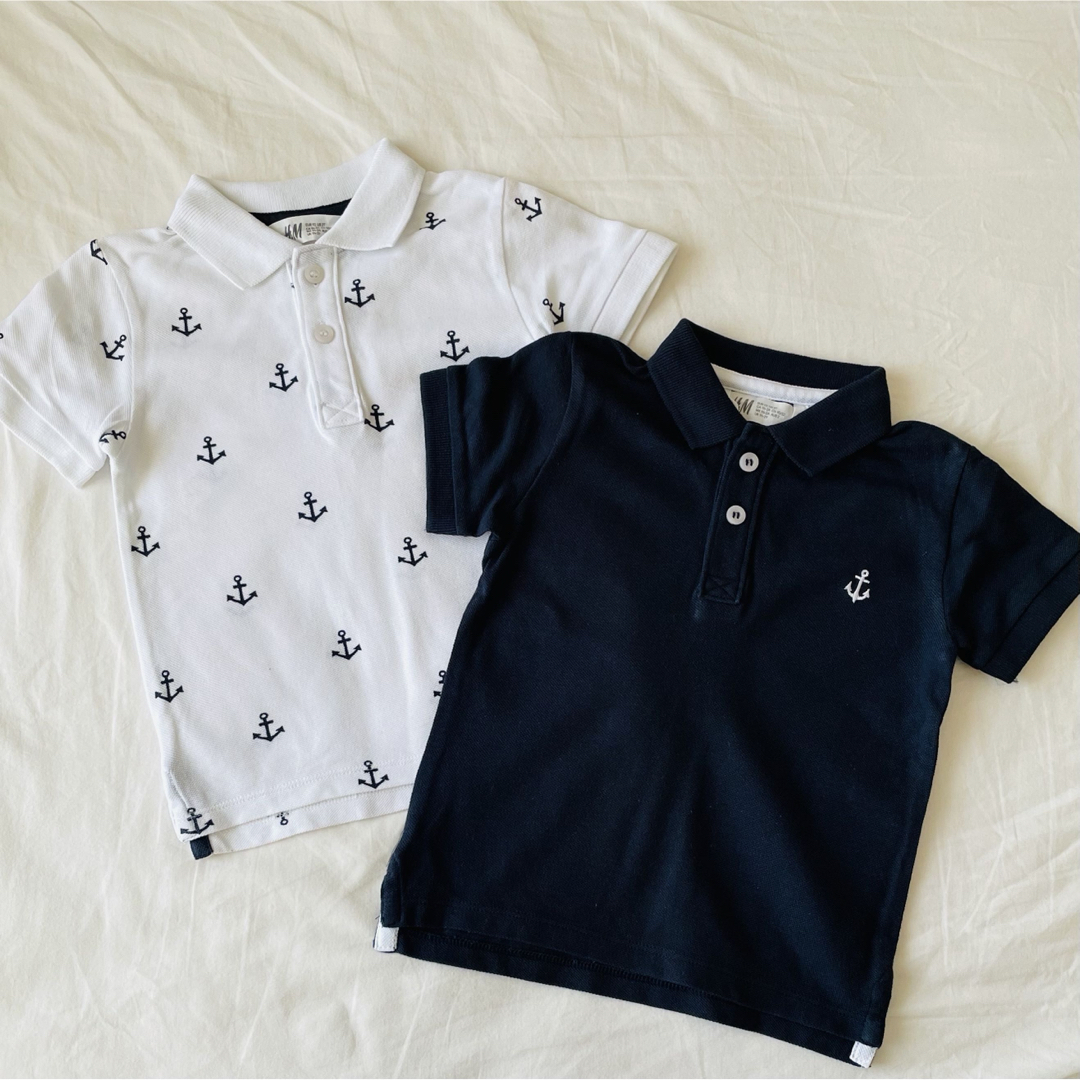 H&M(エイチアンドエム)の【H&M・ユニクロ/90cm】子供服(Tシャツ・ポロシャツ他)セット キッズ/ベビー/マタニティのキッズ服男の子用(90cm~)(Tシャツ/カットソー)の商品写真