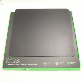 レイザー(LAZER)の美品 RAZER レイザー ATRAS LARGE ゲーミングマウスマット 450×400mm 強化ガラス パッド eスポーツ PC周辺 HU1565 (その他)