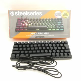 美品 steelseries スティールシリーズ APEX PRO MINI 有線 ゲーミングキーボード FPS eスポーツ PC周辺機器 白軸 HY1576 (PC周辺機器)