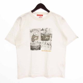ベティスミス(Betty Smith)のベティスミス Tシャツ カットソー 半袖 クルーネック プリント 白 M(Tシャツ/カットソー(半袖/袖なし))