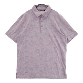 サイズ：M TRAVIS MATHEW トラビスマシュー 1MAB028JV 半袖ポロシャツ 花 総柄 パープル系 [240101495107] ゴルフウェア メンズ ストスト