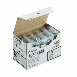 新品キングジム KING JIM テプラPROテープ エコパック 透明 黒文字