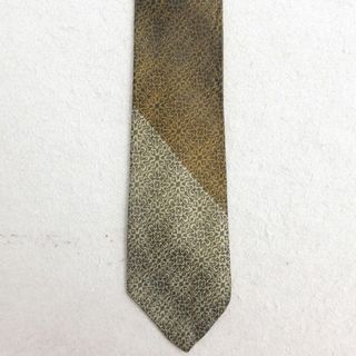 中古 ネクタイ 70年代 70s 総柄 シルク 緑他 グリーン 25jul23(ネクタイ)
