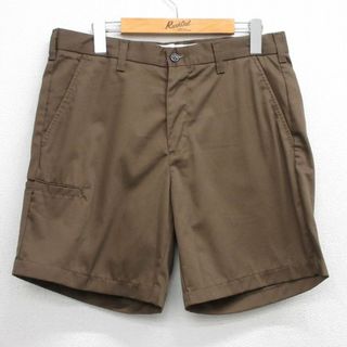 W32★古着 Wear Guard ショート パンツ ショーツ メンズ 00年代 00s 濃茶 ブラウン 25jul23 中古 ボトムス 短パン ショーパン ハーフ(ワークパンツ/カーゴパンツ)