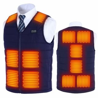 【特価商品】[ｉｎｏｔｅｎｋａ] 電熱ベスト 大きいサイズ ヒーターべスト【前後
