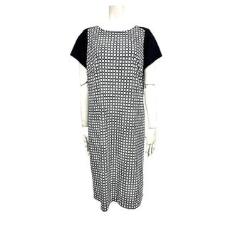 アクアスキュータム(AQUA SCUTUM)の【中古】　Aquascutum アクアスキュータム ワンピース レディース 総柄 サイズ13 日本製＿S09＿s-0044-r09(ひざ丈ワンピース)