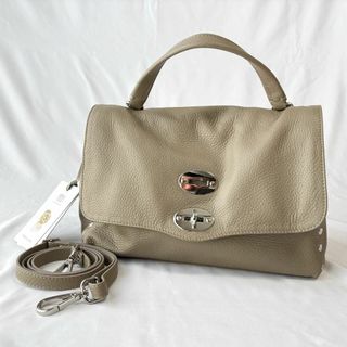 ザネラート(ZANELLATO)の極美品 ザネラート ボスティーナ 2way レザー バッグ お洒落 グレージュ(ショルダーバッグ)