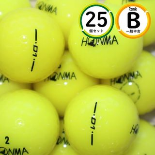 25個 D1 ホンマ 2018年モデル イエロー カラーボール Bランク  HONMA 中古 ロストボール ゴルフボール 送料無料 snt(その他)
