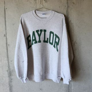 90s russel BAYLOR グレー スウェット トレーナー カレッジ