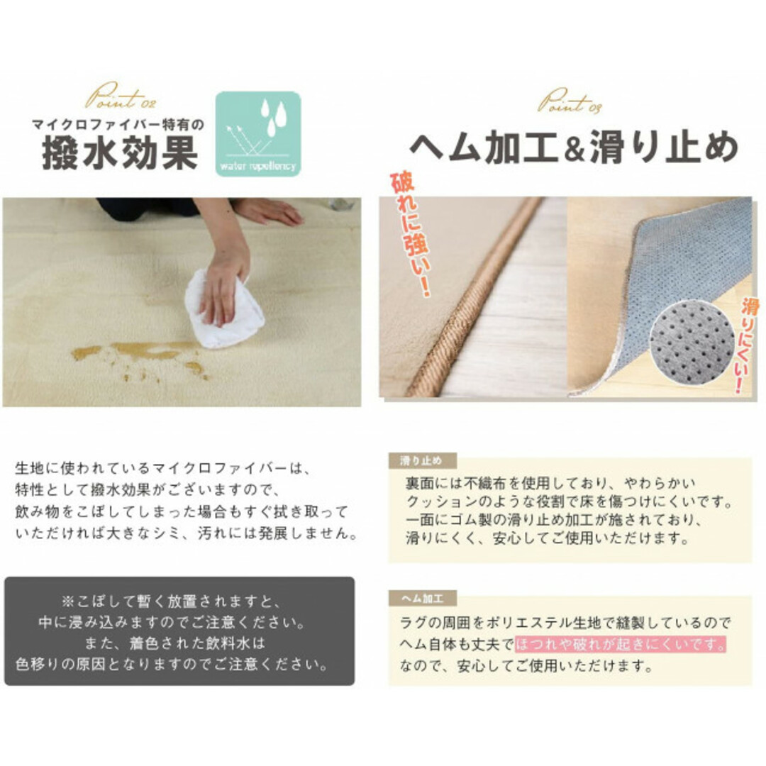 新品 ラグ  カーペット  200×250cm クロス・ネイビー インテリア/住まい/日用品のラグ/カーペット/マット(ラグ)の商品写真