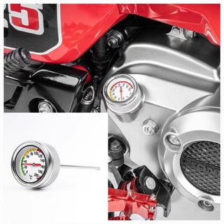 ハンターカブ CT125 アナログ 油温計付き オイルフィラーキャップ シルバー(パーツ)