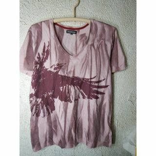 o7840　セマンティックデザイン　vネック　半袖　デザイン　tシャツ　　