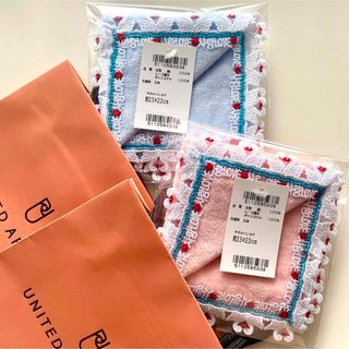 即完売・新品！ユナイテッドアローズ別注　近沢レースハンカチ「LOVE」2枚セット