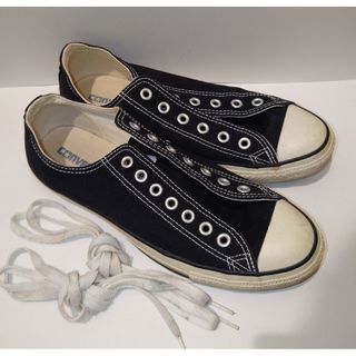 オールスター(ALL STAR（CONVERSE）)の★美品★Converse ALL STAR キャンスニーカー 黒 26.5(スニーカー)