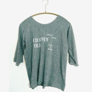 ゴージ(GORGE)のGORGE ラメロゴ入りカットソー　Fサイズ(カットソー(長袖/七分))