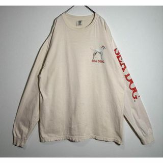 COMFORT COLORS　SEA DOG プリント　ロンT(Tシャツ/カットソー(七分/長袖))
