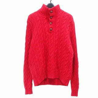 ポロラルフローレン(POLO RALPH LAUREN)のポロ バイ ラルフローレン ケーブルニット セーター くるみボタン ウール L(ニット/セーター)
