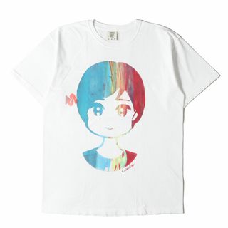 シャンティ(SHANTii)のSHANTII シャンティー Tシャツ サイズ:L / Conix KYNE イラスト グラフィック クルーネック Tシャツ / ホワイト 白 / トップス カットソー 半袖 / コラボ【メンズ】【中古】(Tシャツ/カットソー(半袖/袖なし))