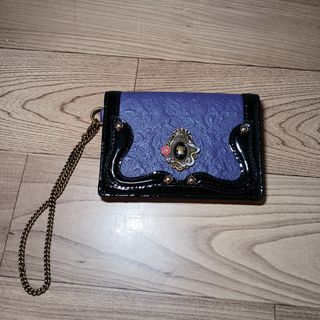 アナスイ(ANNA SUI)の11) ANNA SUI　アナスイ　パスケース　セルパン　パープル(パスケース/IDカードホルダー)