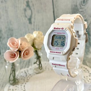 カシオ(CASIO)の【限定】美少女戦士セーラームーン 腕時計 Baby-G  ホワイト (腕時計)