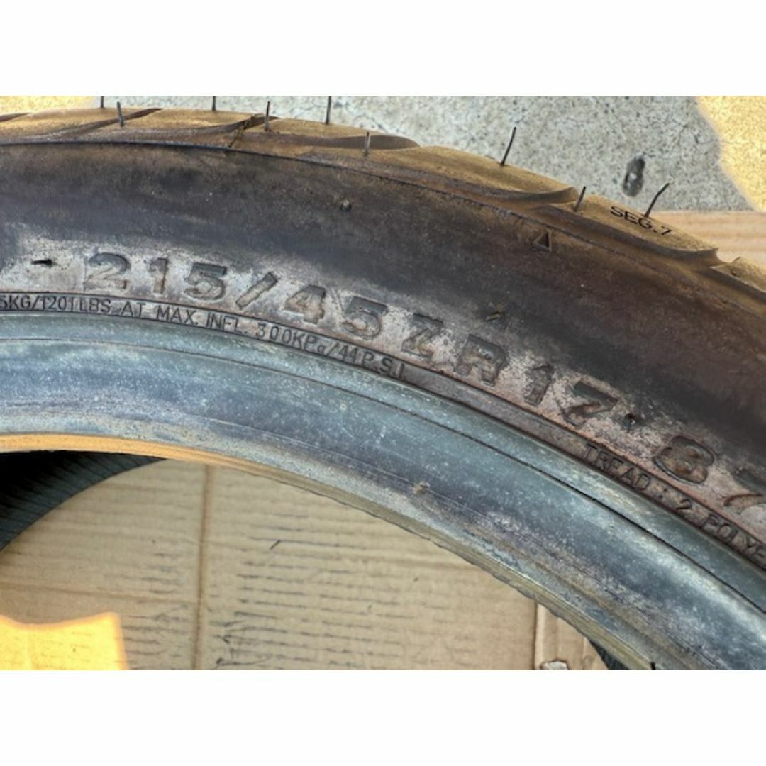 新品1本のみ フェデラル 595RS-R 215/45R17 2011年製 自動車/バイクの自動車(タイヤ・ホイールセット)の商品写真