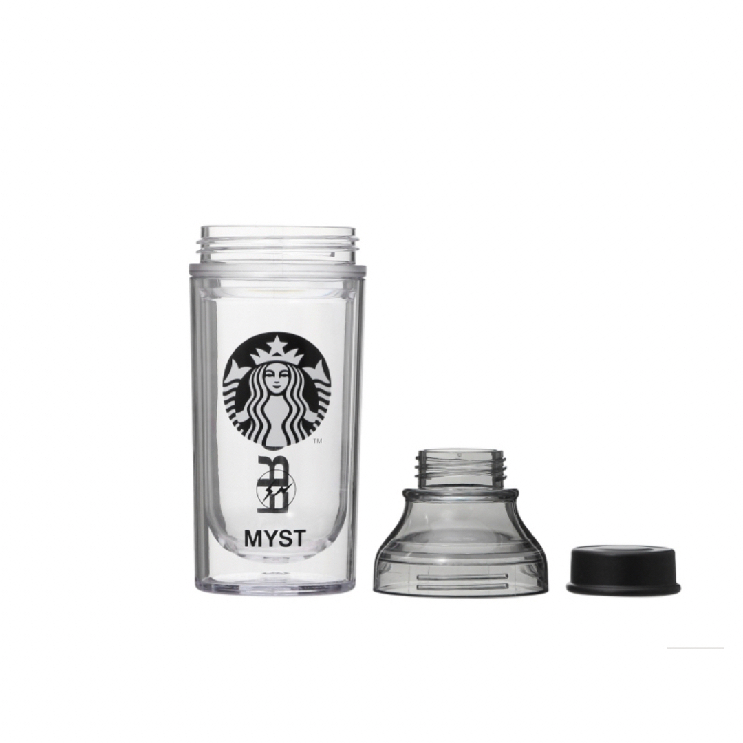 Starbucks(スターバックス)のSTARBUCKS ダブルウォールサニーボトルブラック FRGMT MYST  インテリア/住まい/日用品のキッチン/食器(タンブラー)の商品写真