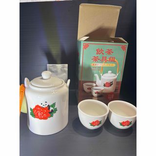 カルディ　 飲茶ポット＆カップセット プーアル茶　ティーバッグ付き　未開封新品