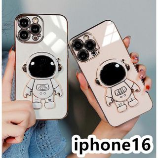 iphone16ケース カーバー TPU 可愛 耐衝撃ホワイト 3