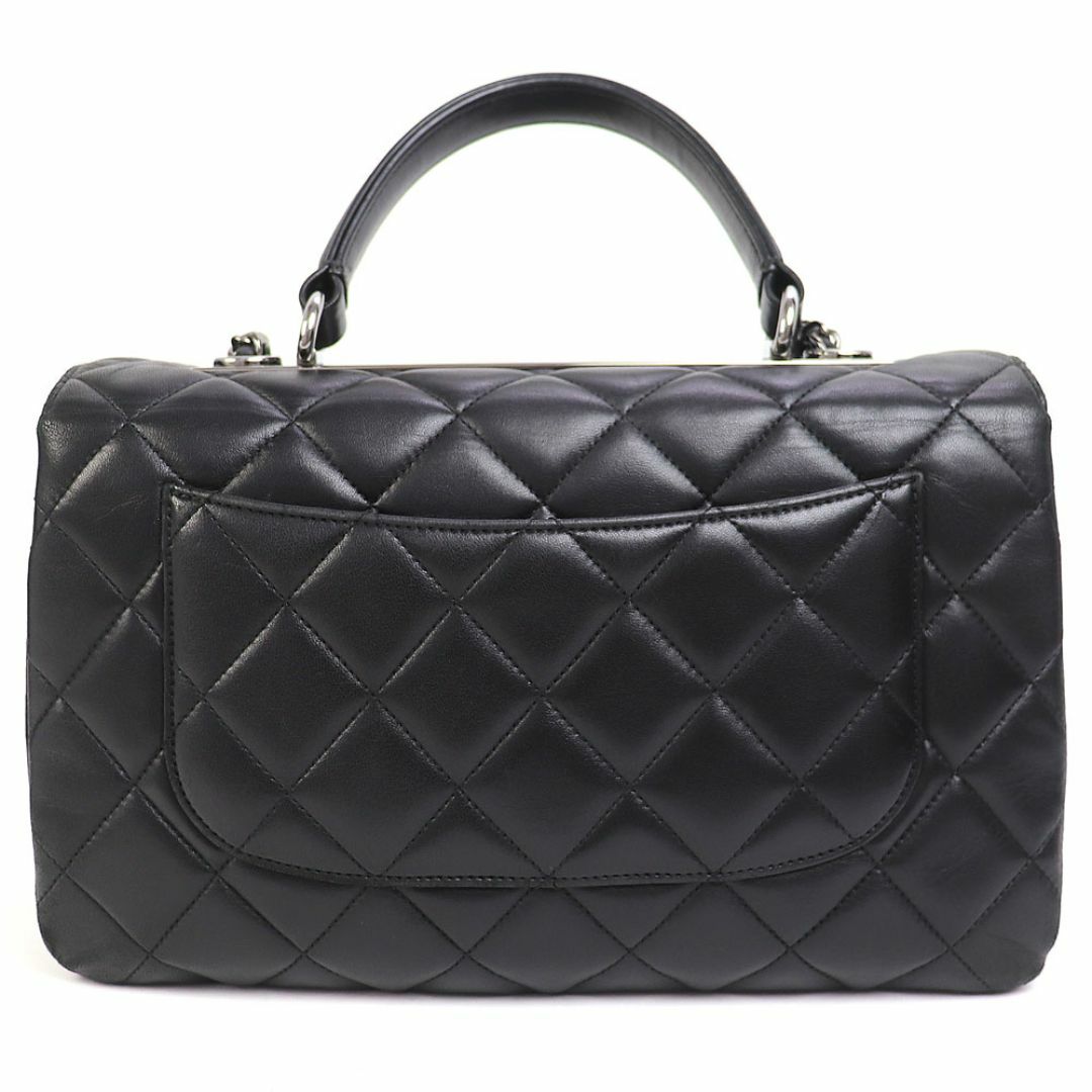 CHANEL(シャネル)のシャネル 【CHANEL】トレンディCCトップハンドル ラムスキン ブラック 2WAY チェーンショルダー ハンドバッグ ココマーク ツイストロック レザー #23 A69923 TRENDY CC TOP HANDLE FLAP BAG【Bランク】【中古】 レディースのバッグ(ハンドバッグ)の商品写真
