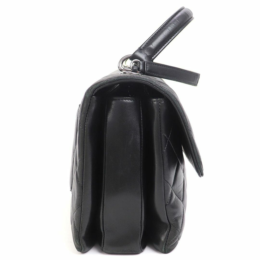 CHANEL(シャネル)のシャネル 【CHANEL】トレンディCCトップハンドル ラムスキン ブラック 2WAY チェーンショルダー ハンドバッグ ココマーク ツイストロック レザー #23 A69923 TRENDY CC TOP HANDLE FLAP BAG【Bランク】【中古】 レディースのバッグ(ハンドバッグ)の商品写真