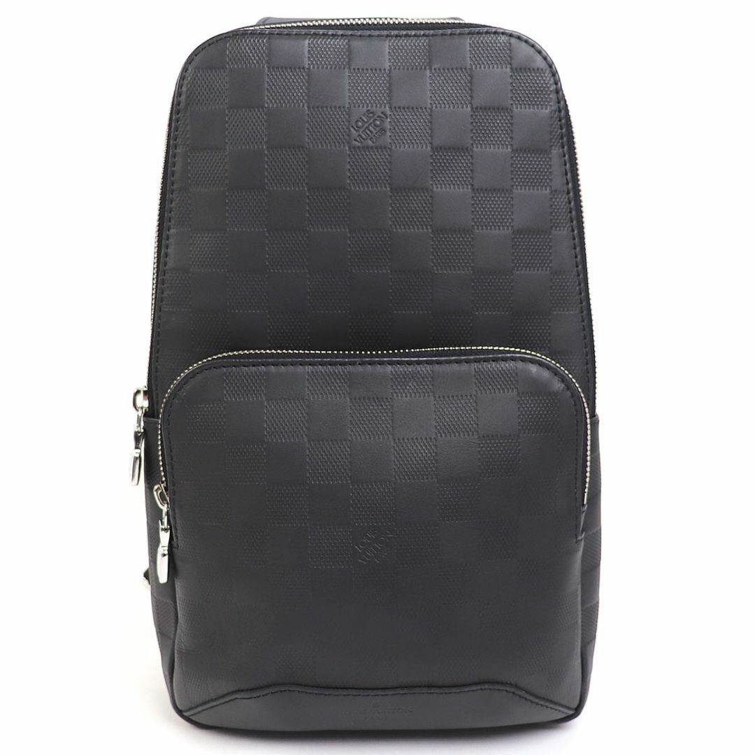 LOUIS VUITTON(ルイヴィトン)の【美品】ルイヴィトン【LOUIS VUITTON】N41720 アヴェニュー スリングバッグ ダミエ アンフィニ オニキス クロスボディ ショルダーバッグ メンズ ブラックレザー LV AVENUE SLING BAG DAMIER INFINI ONIX【Aランク】【中古】 メンズのバッグ(ボディーバッグ)の商品写真