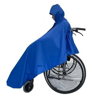 【並行輸入】介護 車椅子用 レインコート ポンチョ 反射(その他)