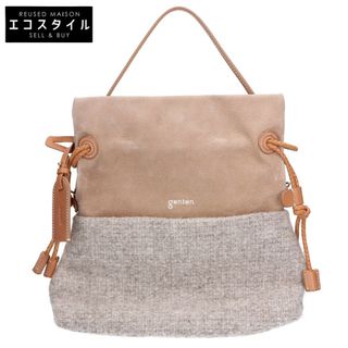 ゲンテン(genten)のゲンテン 【美品】Bundle バンドル スエード/ウール切替 2WAYショルダー(ハンドバッグ)