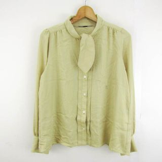 ブルーレーベルクレストブリッジ ブラウス シャツ 長袖 ブランド トップス レディース 38サイズ ベージュ BLUE LABEL CRESTBRIDGE(シャツ/ブラウス(長袖/七分))