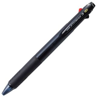 【在庫セール】三菱鉛筆 3色ボールペン ジェットストリーム 0.38 透明ブラッ(その他)