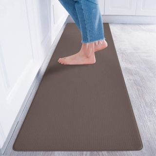 【色:ブラウン_サイズ:約44×180cm】Baibu Home キッチンマット