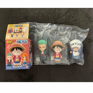 ワンピース(ONE PIECE)のワンピース ソフビッツ　ルフィ＆ゾロ &ロー　3点セット フィギュア(アニメ/ゲーム)